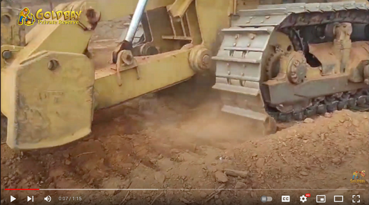 Massive Land Clearing for Gold in Mexico: 50g of gold  with a D8 Bulldozer! and detectors