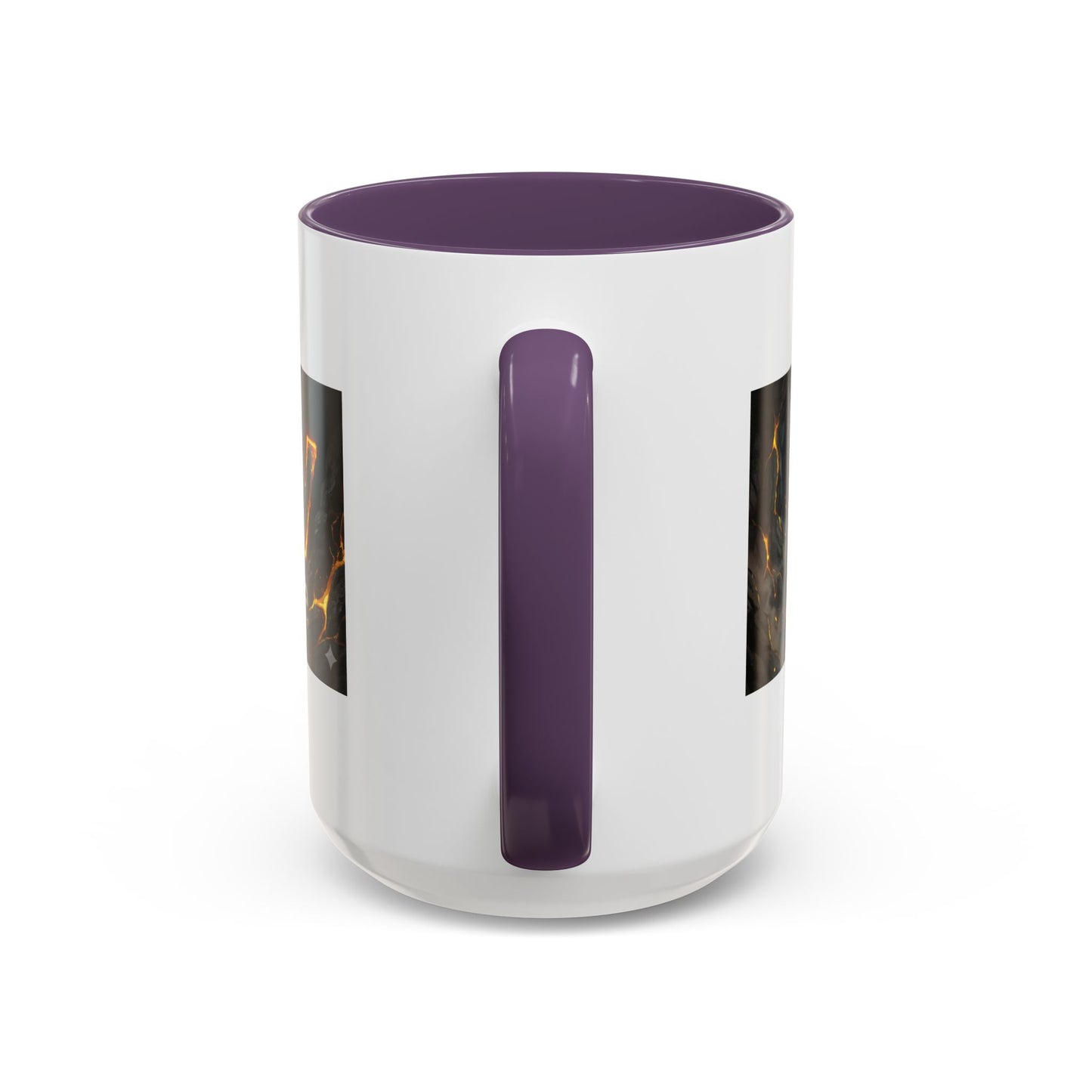 Goldbay Reserve Accent Coffee Mug — Bold Fiery Logo 11/15oz