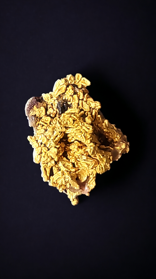 Rare California crystallized gold. 18.82 grams