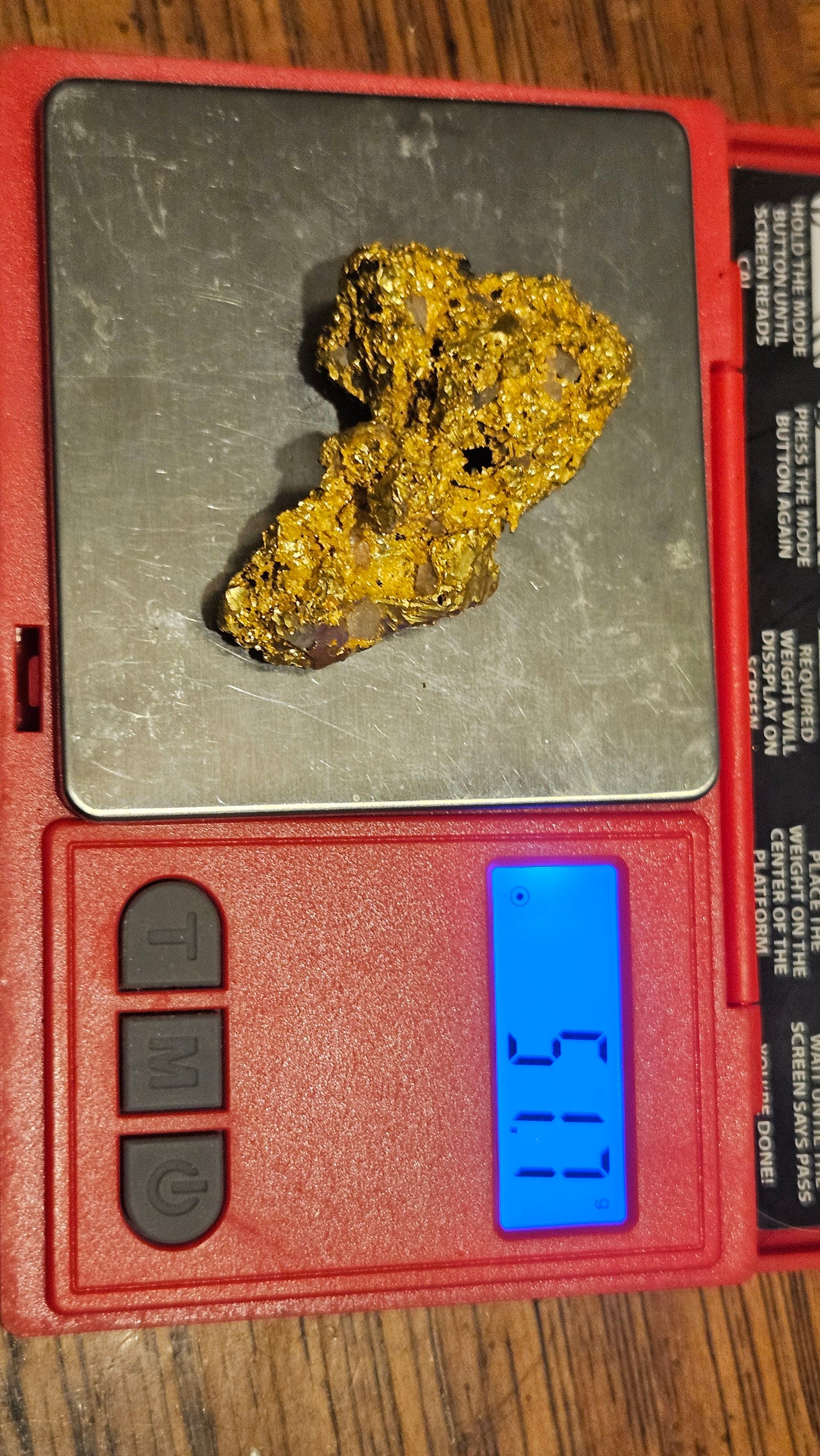 Kanaka canyon California (American River) crystallized gold nugget