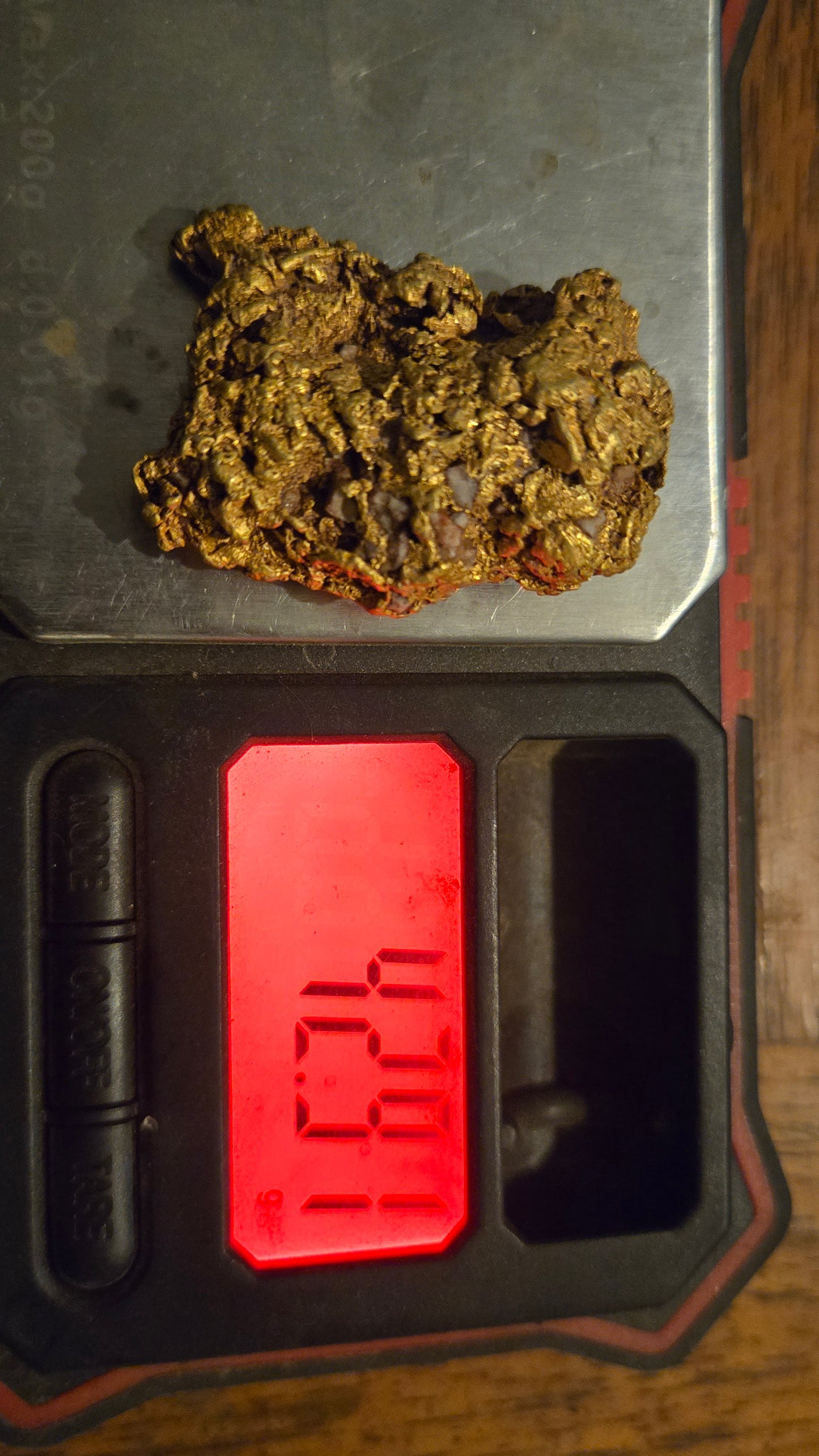 HIgh purity Mexican Gold nugget - 42.93 grams - Folded leaf gold