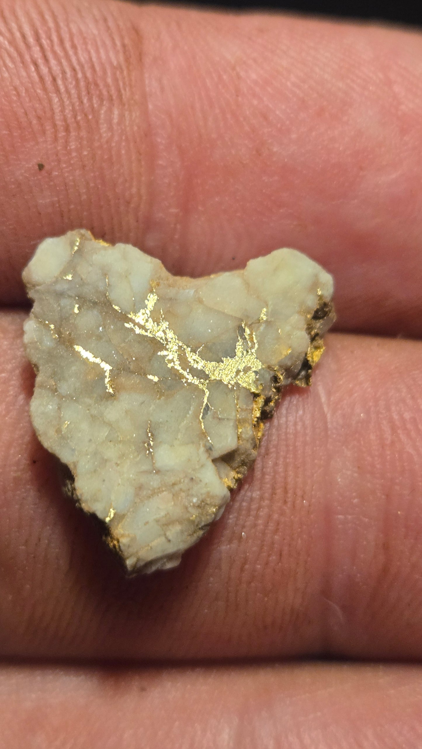 White quartz and gold slab - 1.92 grams - 2.99 mm - Mexico