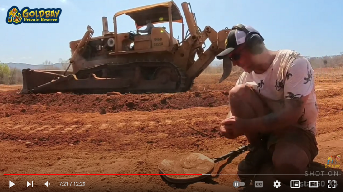 Bulldozer Reveals Hidden Gold! Can you guess the Nuggets Weight while it's still stuck in caliche?