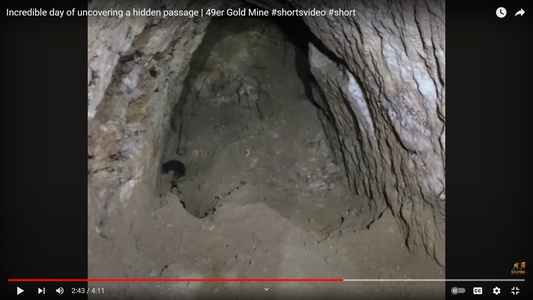 Incredible day of uncovering a hidden passage | 49er Gold Mine