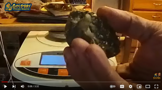 Very fast and easy test to determine gold content in a quartz rock. 2 minutes!