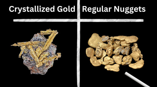 crystallized gold vs gold nuggets