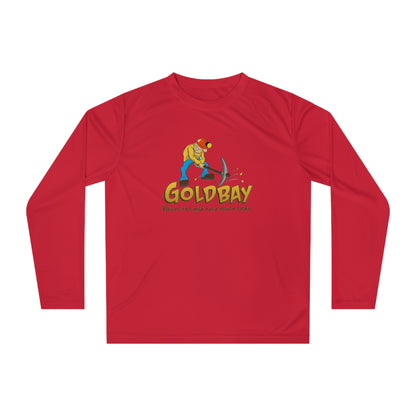 Gold Miner Graphic Long Sleeve Shirt — "GOLDBAY" Prospector Design