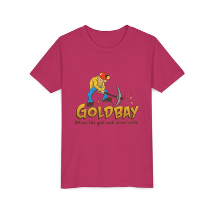 Youth Tee - "Gold Bay" Miner Graphic Shirt (Where the gold rush never ends)