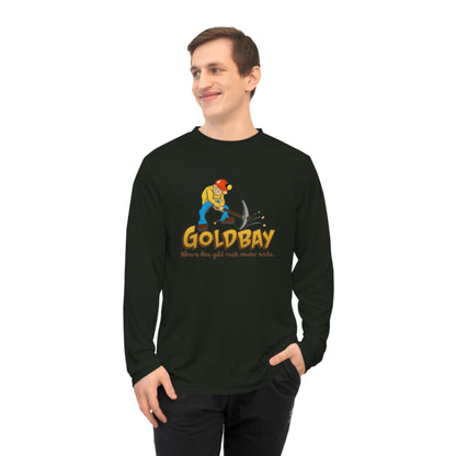 Gold Miner Graphic Long Sleeve Shirt — "GOLDBAY" Prospector Design