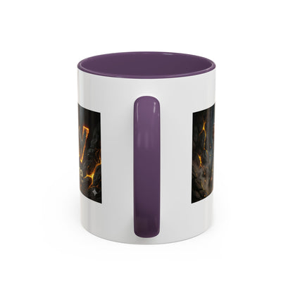 Goldbay Reserve Accent Coffee Mug — Bold Fiery Logo 11/15oz