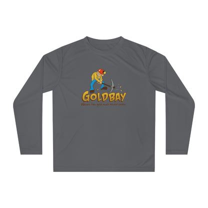 Gold Miner Graphic Long Sleeve Shirt — "GOLDBAY" Prospector Design