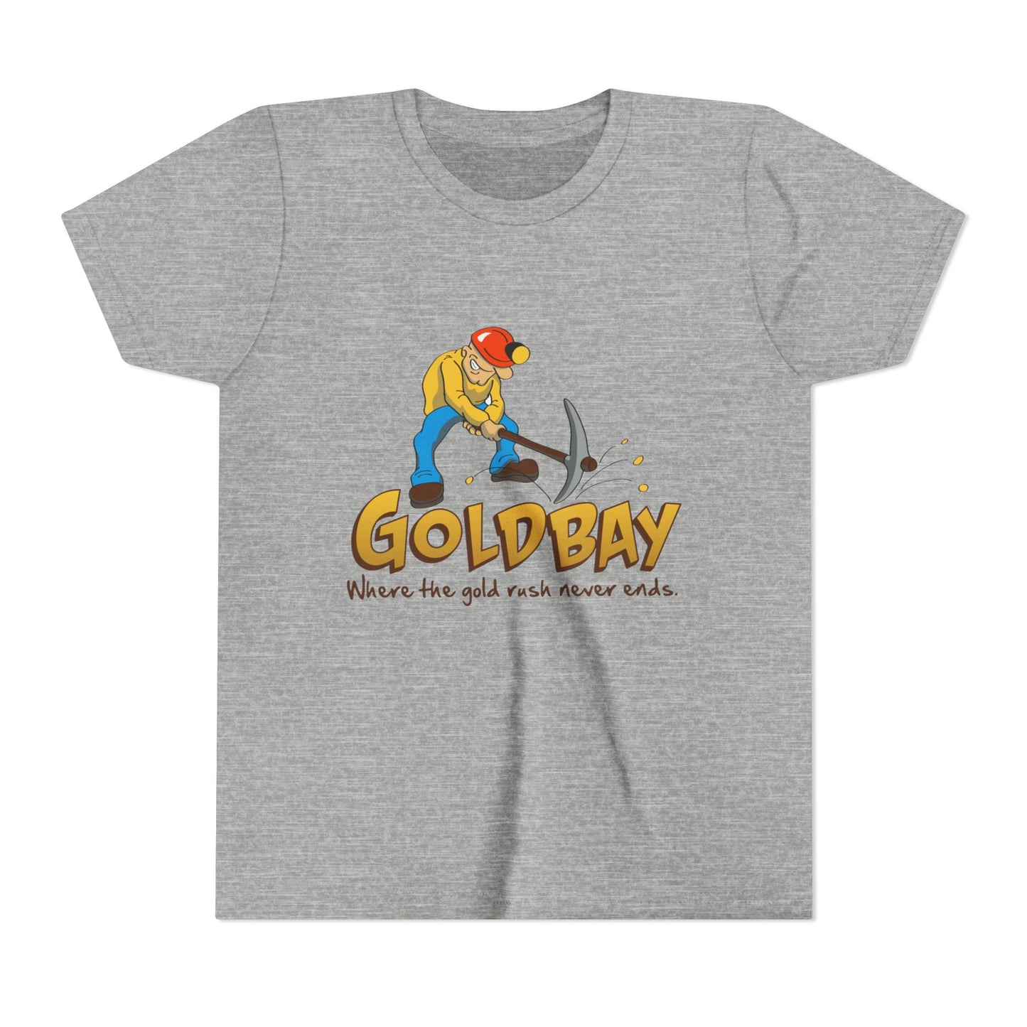 Youth Tee - "Gold Bay" Miner Graphic Shirt (Where the gold rush never ends)