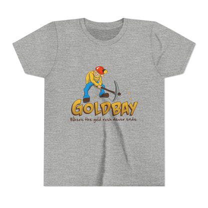 Youth Tee - "Gold Bay" Miner Graphic Shirt (Where the gold rush never ends)