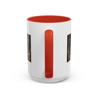 Goldbay Reserve Accent Coffee Mug — Bold Fiery Logo 11/15oz