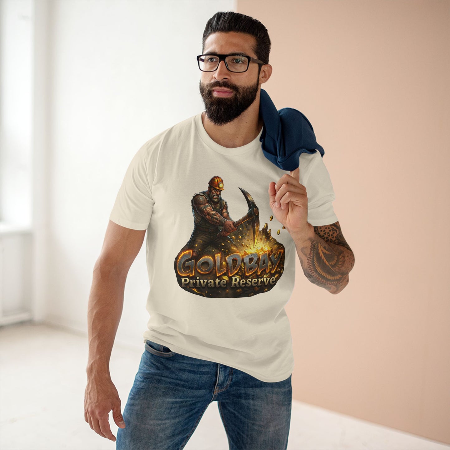 Gold Davy Private Reserve Miner T-Shirt — Gold Miner Graphic Tee