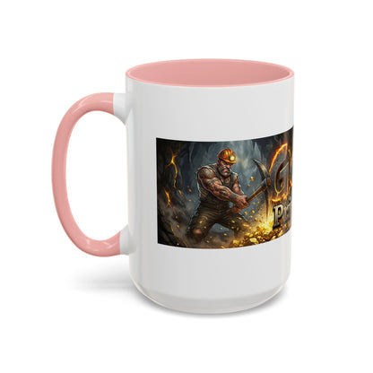 Goldbay Reserve Accent Coffee Mug — Bold Fiery Logo 11/15oz