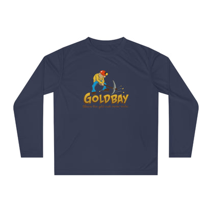 Gold Miner Graphic Long Sleeve Shirt — "GOLDBAY" Prospector Design
