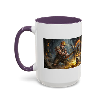 Goldbay Reserve Accent Coffee Mug — Bold Fiery Logo 11/15oz