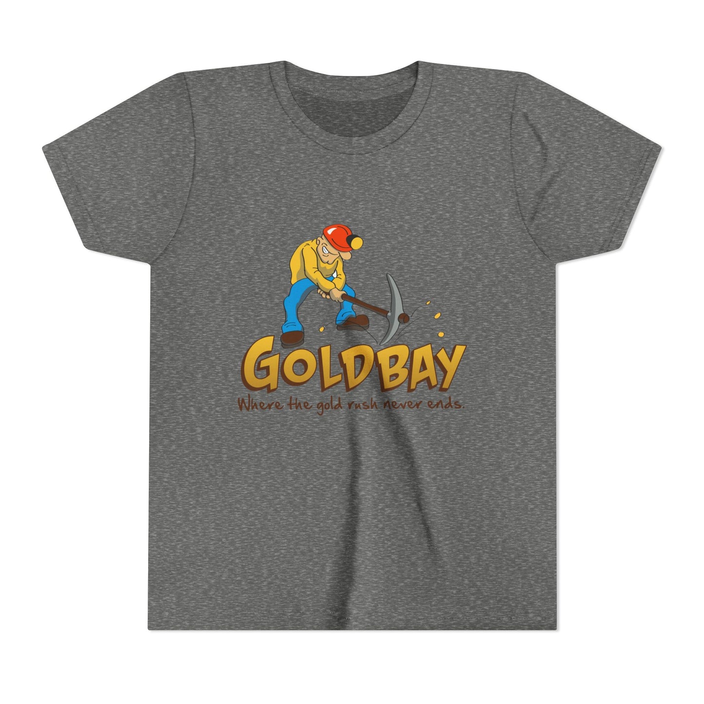 Youth Tee - "Gold Bay" Miner Graphic Shirt (Where the gold rush never ends)