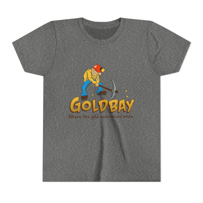 Youth Tee - "Gold Bay" Miner Graphic Shirt (Where the gold rush never ends)