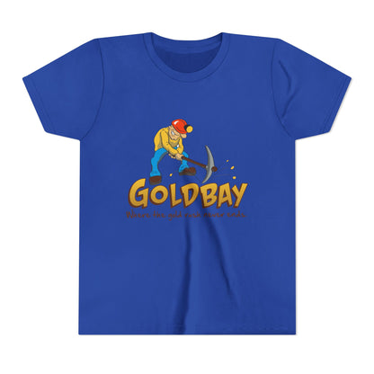 Youth Tee - "Gold Bay" Miner Graphic Shirt (Where the gold rush never ends)