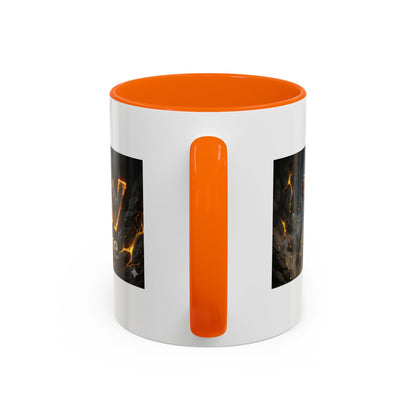 Goldbay Reserve Accent Coffee Mug — Bold Fiery Logo 11/15oz