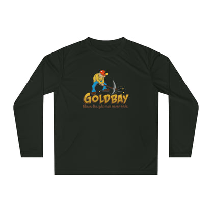 Gold Miner Graphic Long Sleeve Shirt — "GOLDBAY" Prospector Design