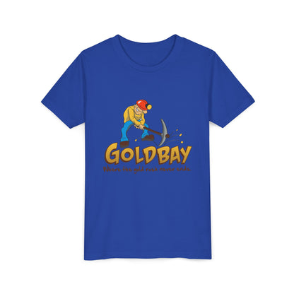 Youth Tee - "Gold Bay" Miner Graphic Shirt (Where the gold rush never ends)