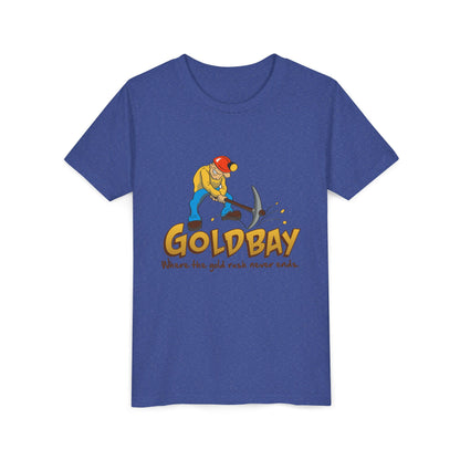 Youth Tee - "Gold Bay" Miner Graphic Shirt (Where the gold rush never ends)