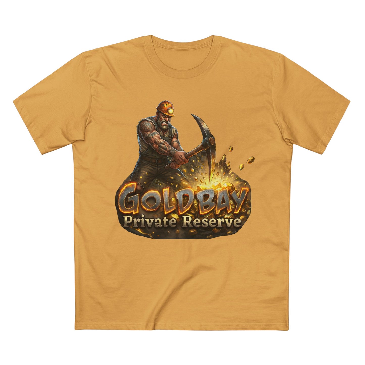 Gold Davy Private Reserve Miner T-Shirt — Gold Miner Graphic Tee