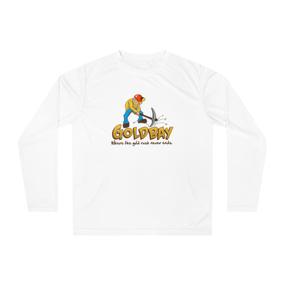 Gold Miner Graphic Long Sleeve Shirt — "GOLDBAY" Prospector Design