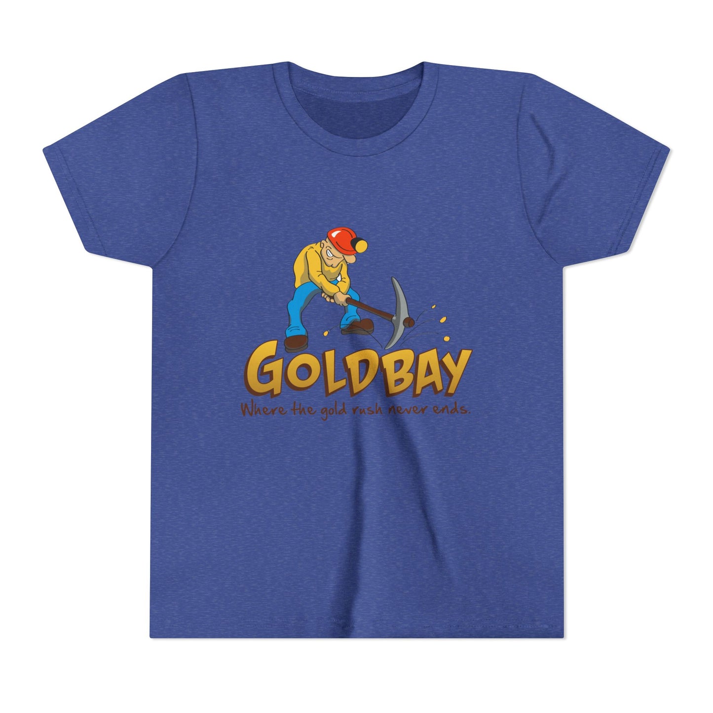 Youth Tee - "Gold Bay" Miner Graphic Shirt (Where the gold rush never ends)