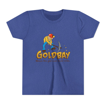 Youth Tee - "Gold Bay" Miner Graphic Shirt (Where the gold rush never ends)