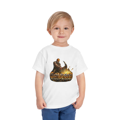 Toddler Tee — "Goldbay Private Reserve" Nautical Treasure Logo Shirt