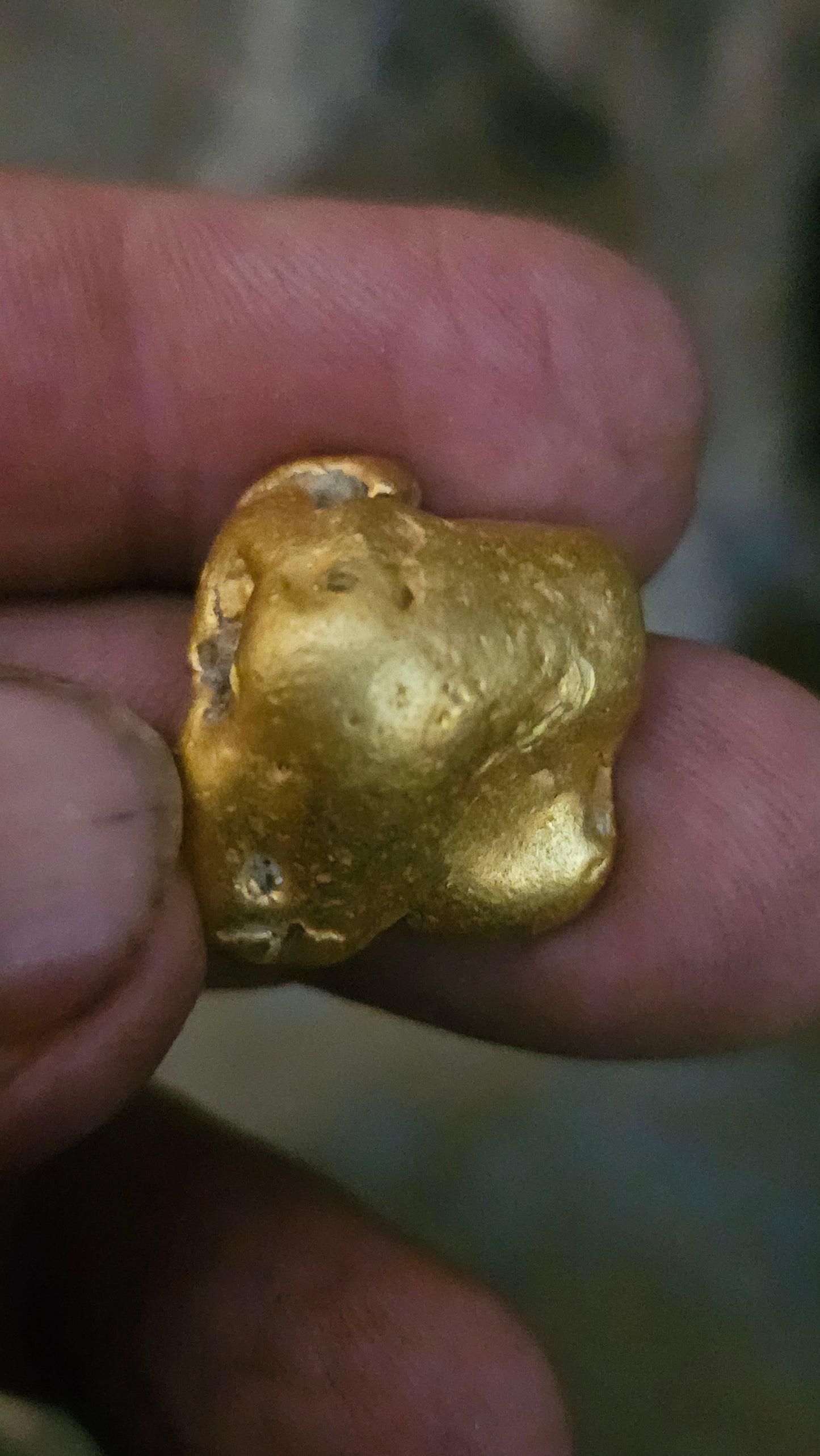 37.83 solid dense gold nugget from Mexico - stunner