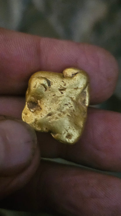 37.83 solid dense gold nugget from Mexico - stunner