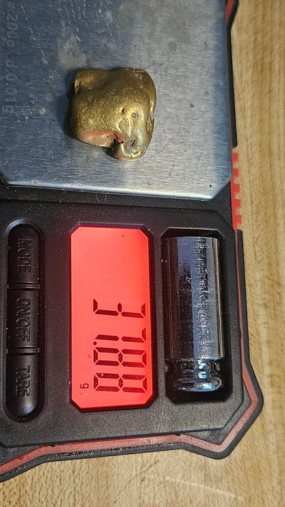 37.83 solid dense gold nugget from Mexico - stunner