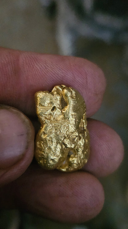 30.39 solid dense gold nugget from Mexico - stunner