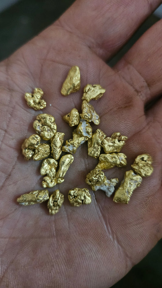 Overstock sale 1 ounce Mexican nuggets #6 and bigger up to 2g - lot 3