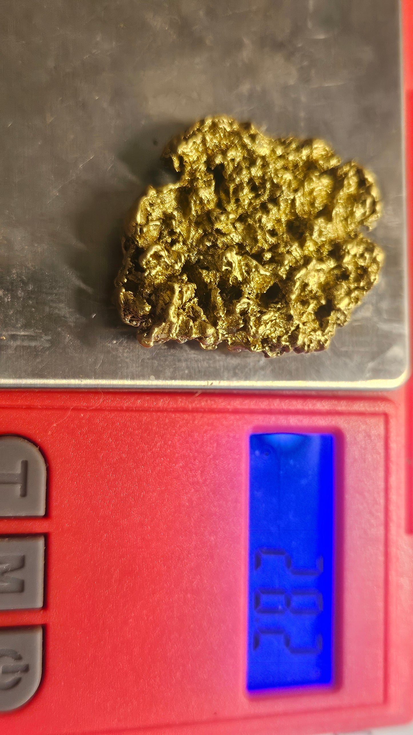 Very coarse gold nugget from Mexico 28.2 grams