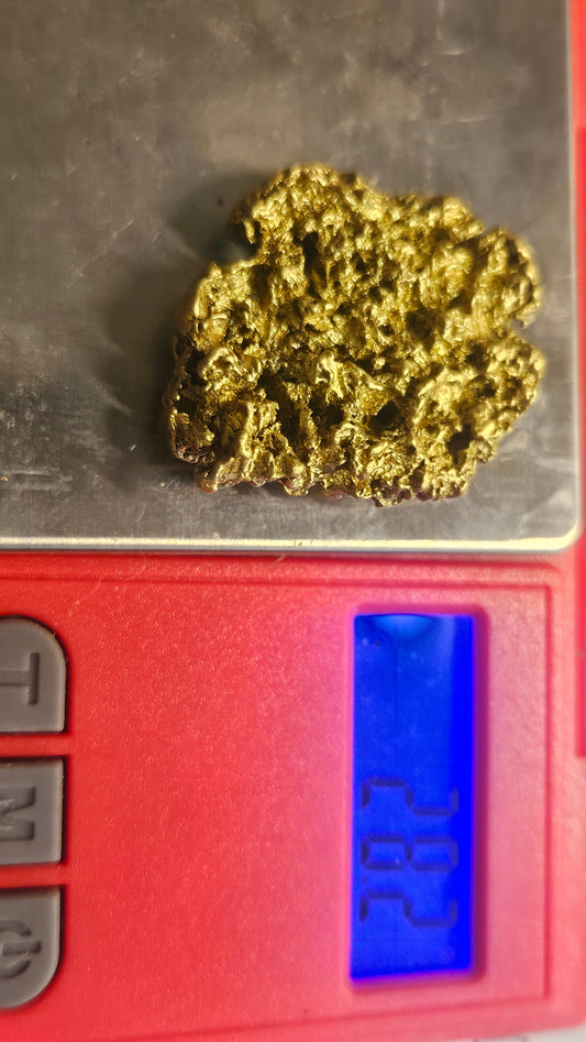 Very coarse gold nugget from Mexico 28.2 grams