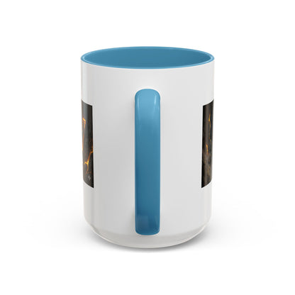 Goldbay Reserve Accent Coffee Mug — Bold Fiery Logo 11/15oz