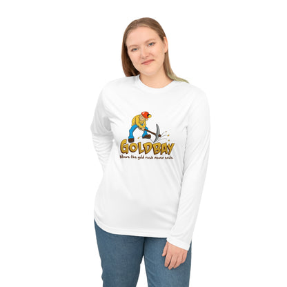 Gold Miner Graphic Long Sleeve Shirt — "GOLDBAY" Prospector Design