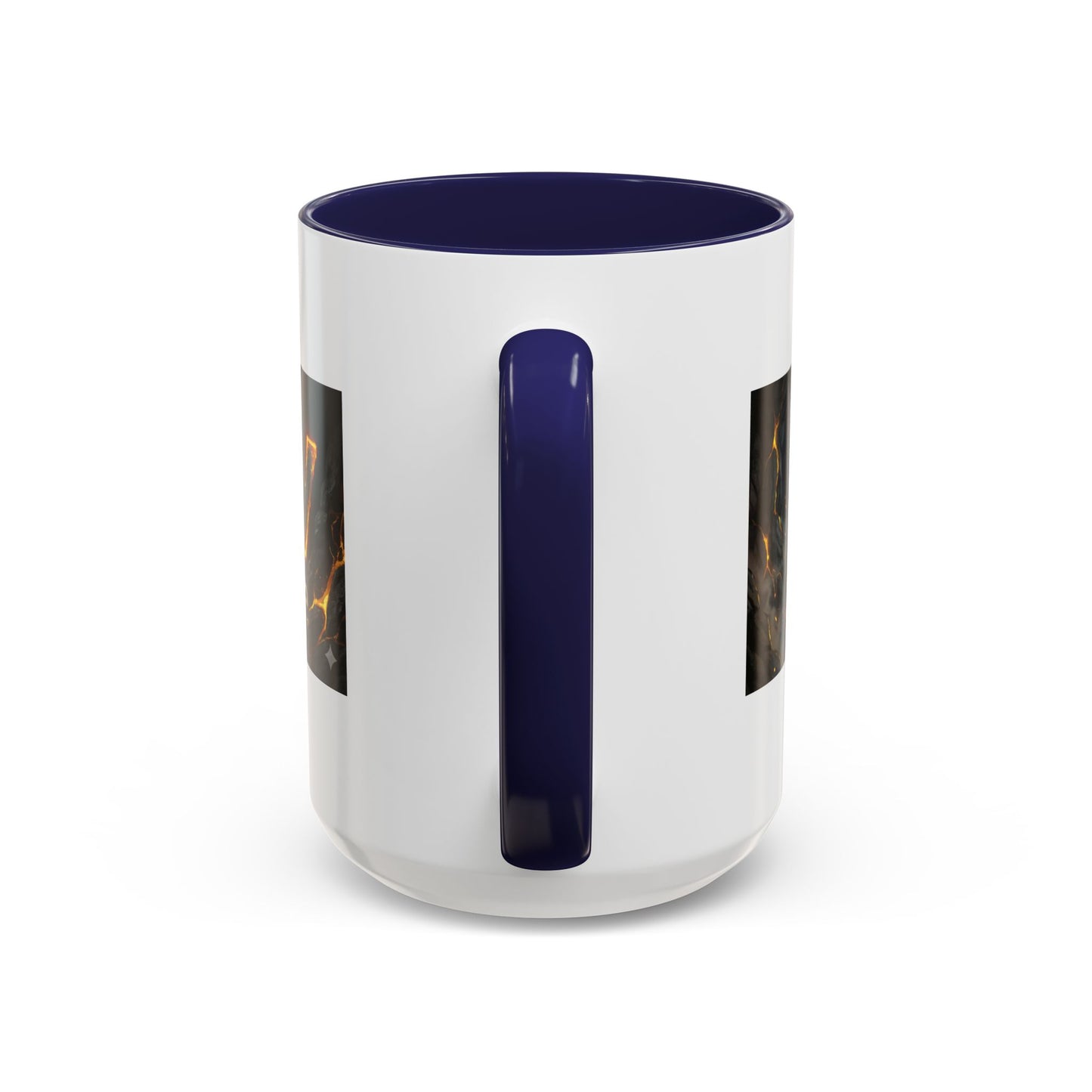 Goldbay Reserve Accent Coffee Mug — Bold Fiery Logo 11/15oz