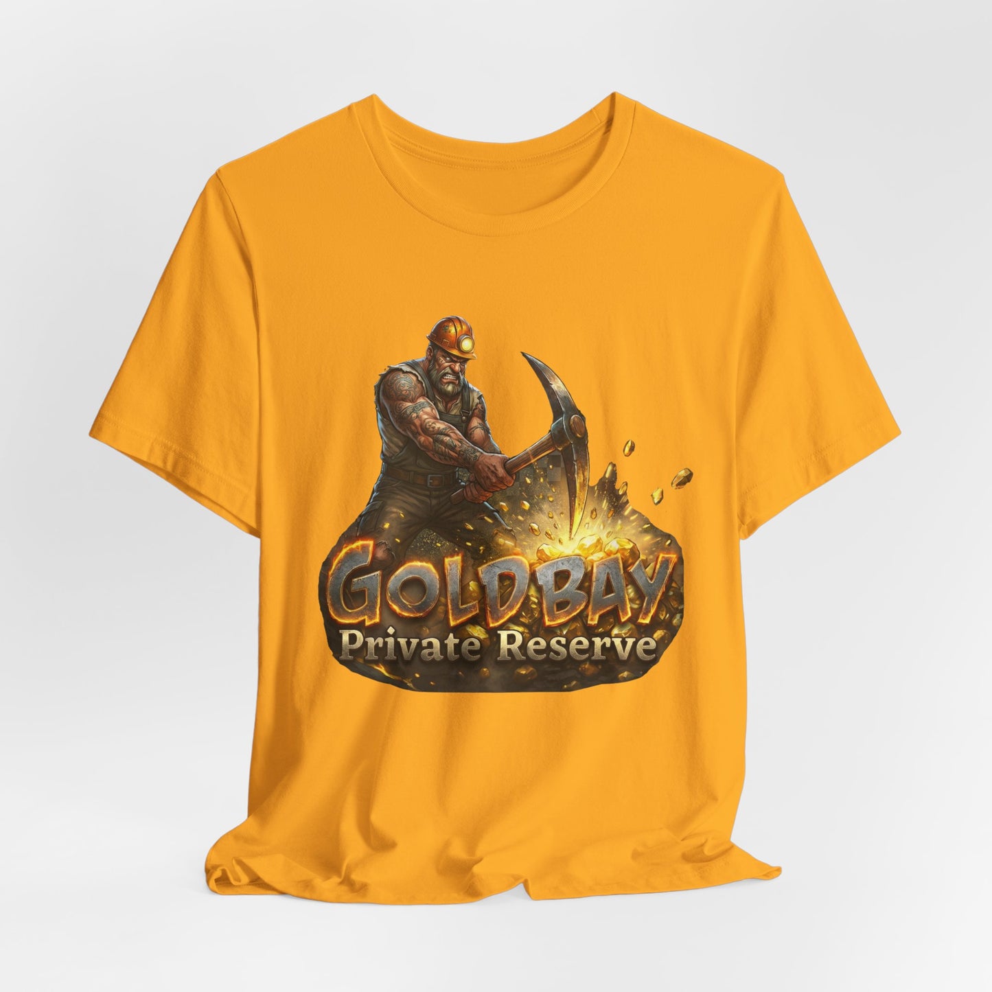 Gold Bay Private Reserve T-Shirt — Miner Logo Tee