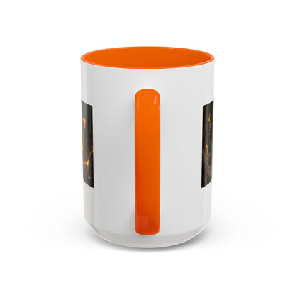 Goldbay Reserve Accent Coffee Mug — Bold Fiery Logo 11/15oz