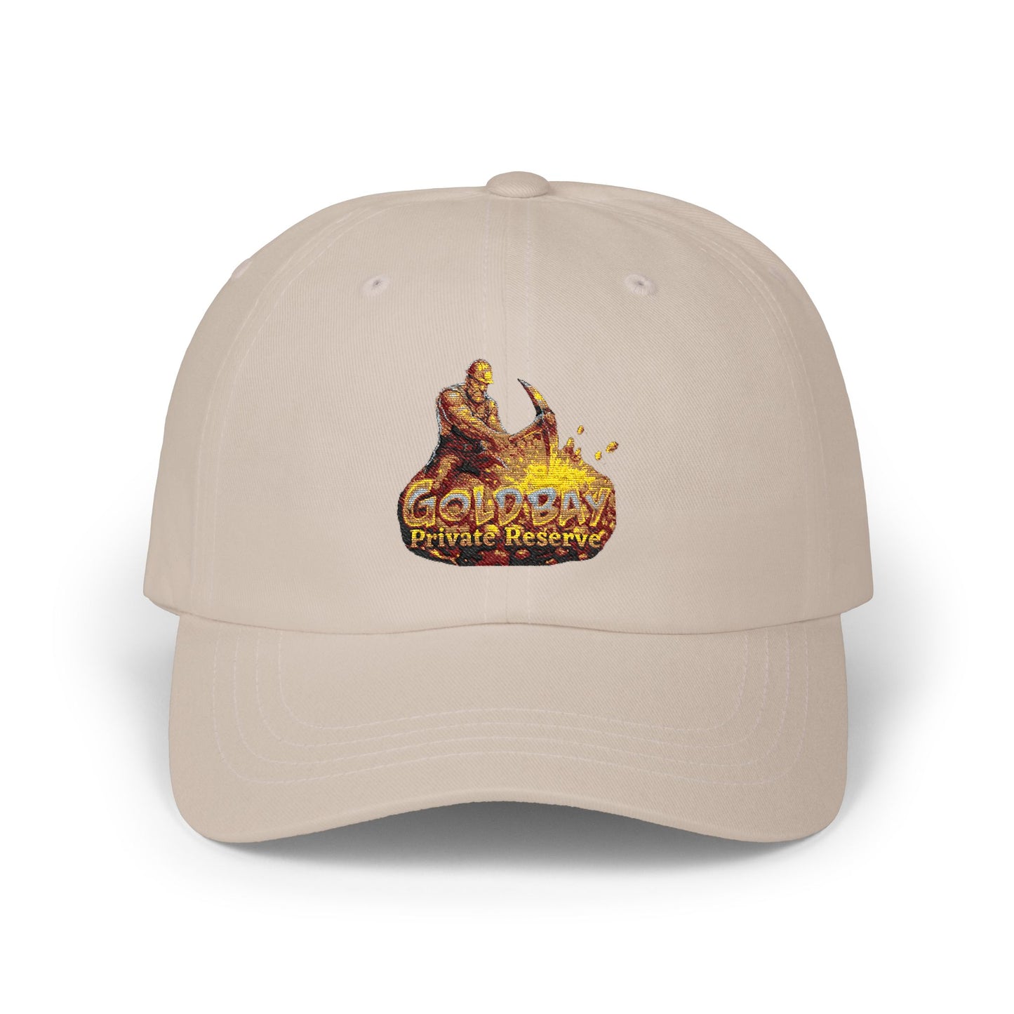 Dad Cap — Retro Gold Lava Graphic Classic Dad Cap