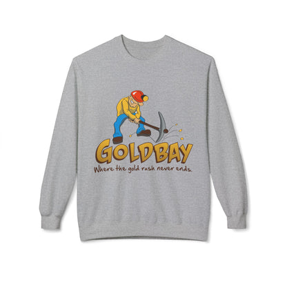 Gold Miner Sweatshirt – "Gold Bay" Graphic Crewneck (Where the gold rush never ends)