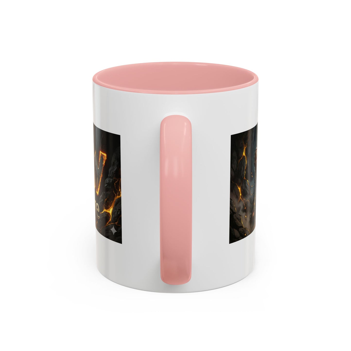 Goldbay Reserve Accent Coffee Mug — Bold Fiery Logo 11/15oz