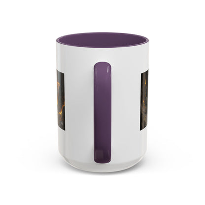 Goldbay Reserve Accent Coffee Mug — Bold Fiery Logo 11/15oz